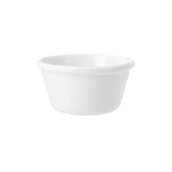 Ramekin Liso De Melanina Blanco, 3 oz (88.72 ml) GET, 3 Piezas
