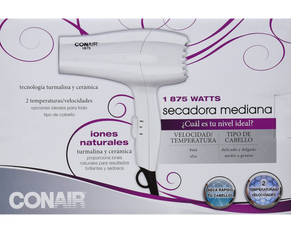 Secadora de cabello Conair 303ES blanca 120V - Image 3