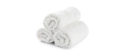 Toalla Facial Blanca 100% Algodón 30 x 30 cm, 10 piezas