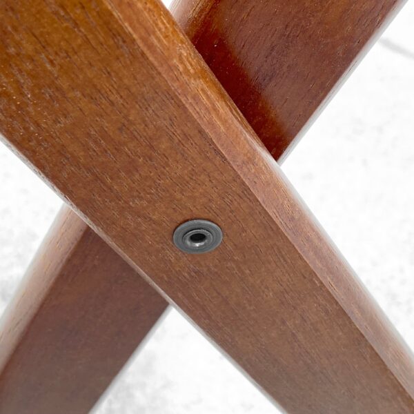 Tijera Porta Charola De Madera Csl Color Nuez Con Cintas Café - Image 5
