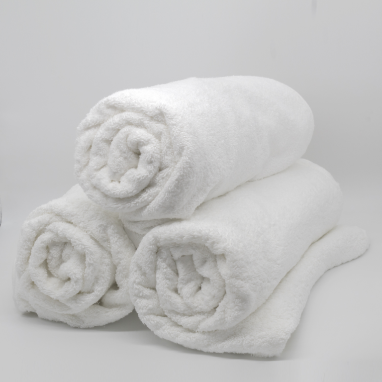 Toalla De Baño 100% Algodón Suave, Blanca 90x150cm